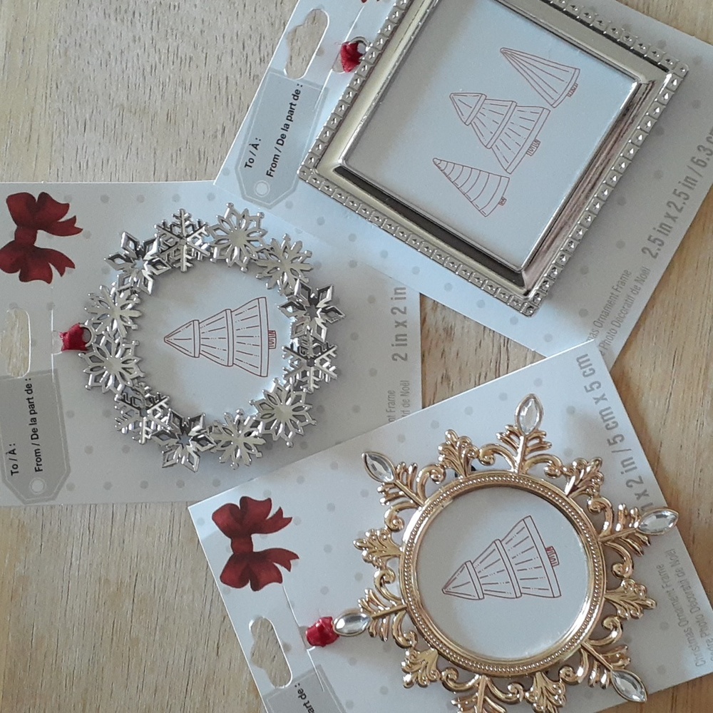 NWT Bundle of 3 Picture Frame Ornaments P100